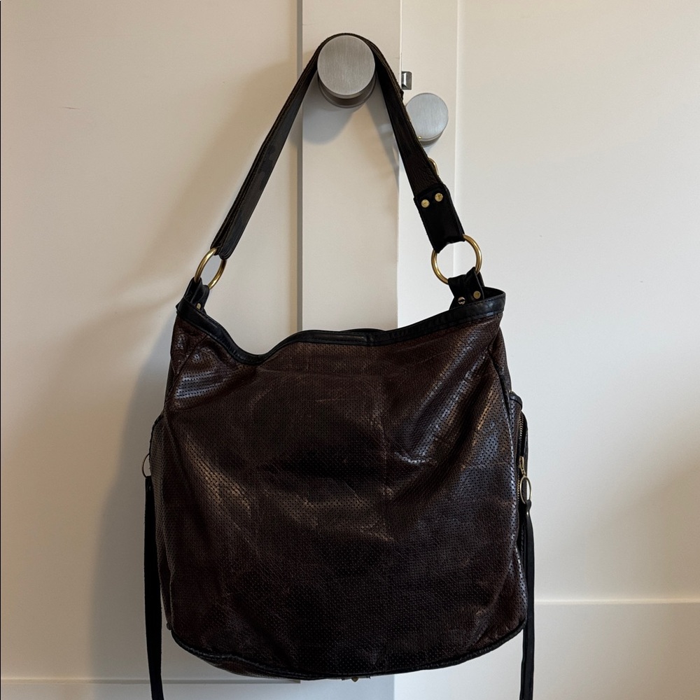 Maya Moon Designs Luxury Custom Leather Bag with Gold Accents - Picture 9 of 17